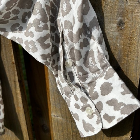 💐🌷Lucky Brand Animal Print Long Sleeve Shirt XL - Picture 7 of 7